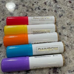 Rainbow High bundle of 5 markers in Red Blue Yellow Orange and Purple All Work